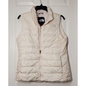 The North Face Women’s 700 Goose Down Fill Puffer White Vest MD Insulated Jacket
